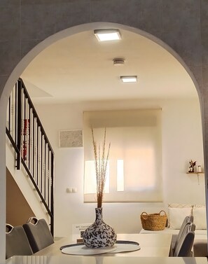 Dining - Holiday Home 'Casa De La Aldea' with Mountain Views, Wi-Fi and Air Conditioning (Baños de Santiago (Guarros))