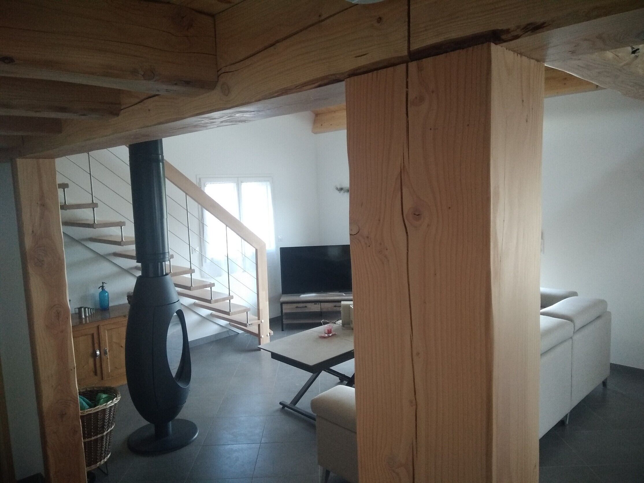 TV, fireplace, DVD player, stereo