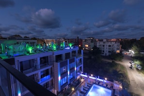 Blick von der Unterkunft