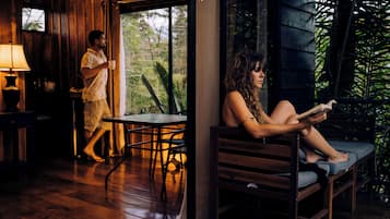 Romantische boomhut | Terras