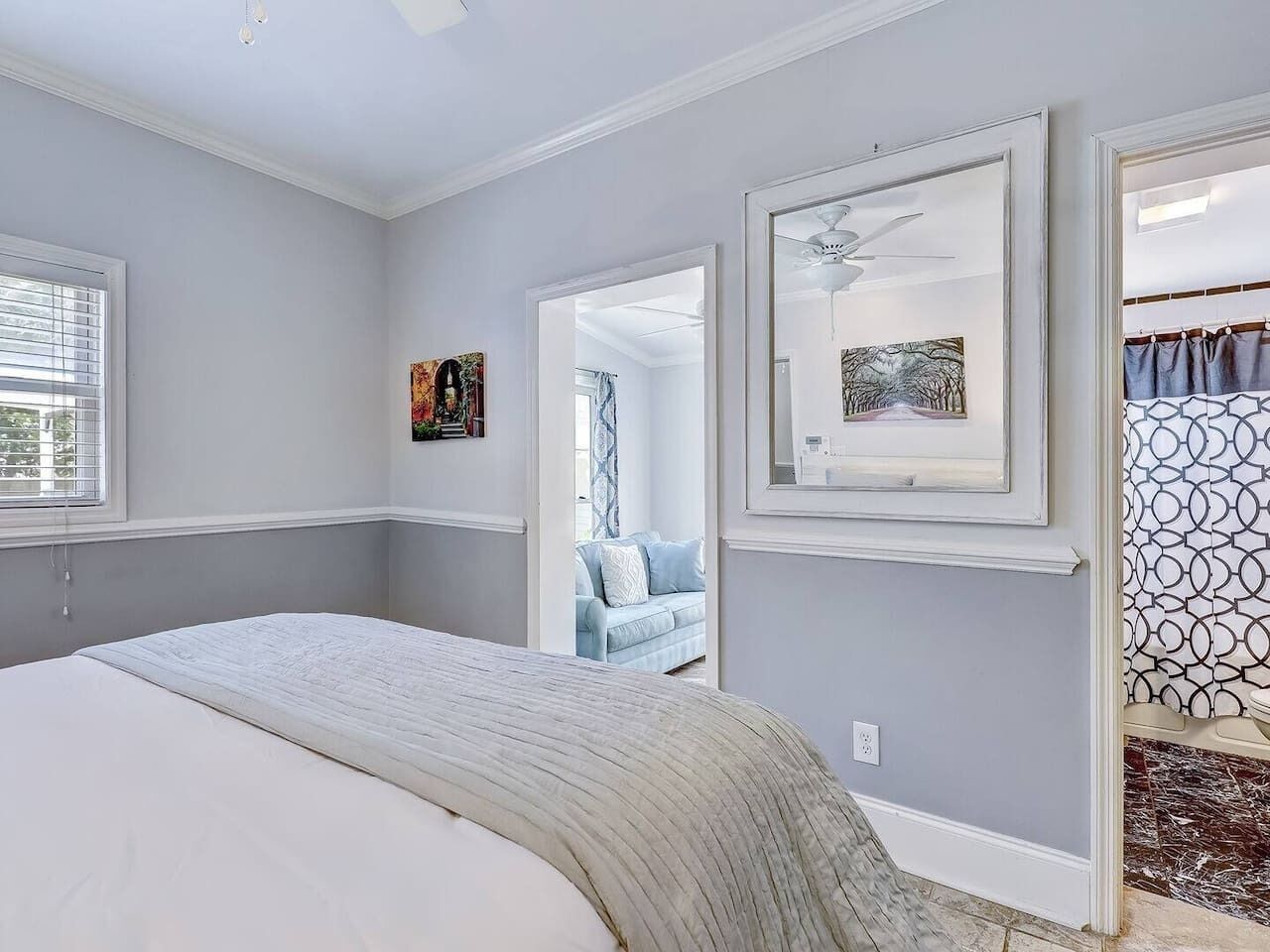 2 bedrooms, iron/ironing board, WiFi, bed sheets