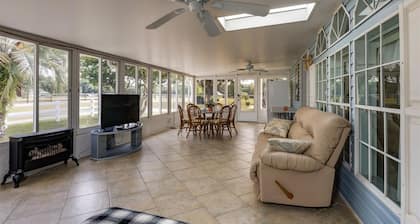Charming farm with 2 homes, horse stables and heated pool ~ 5+ bedrooms near WEC