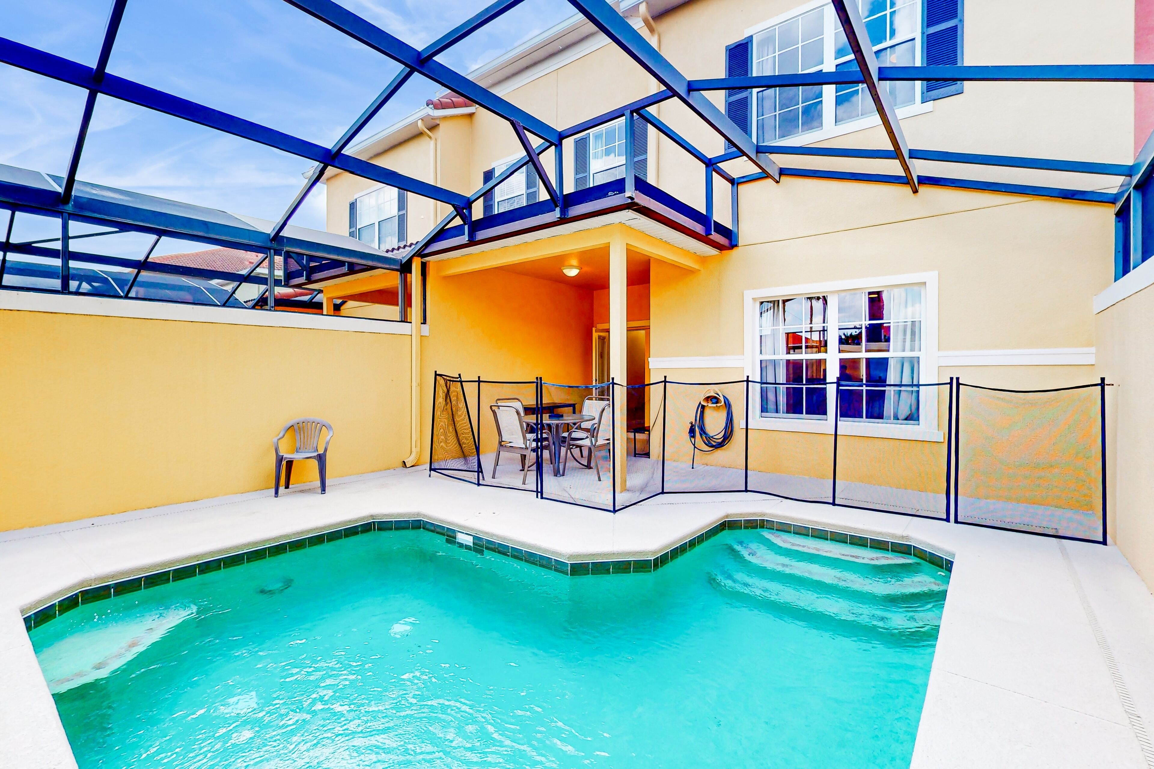 Dog-friendly townhouse with private pool plus fitness room, hot tub, playground