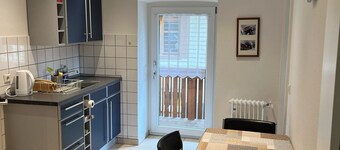 Apartment 'Ferienwohnung Panoramablick' with Mountain View, Shared Terrace and Wi-Fi