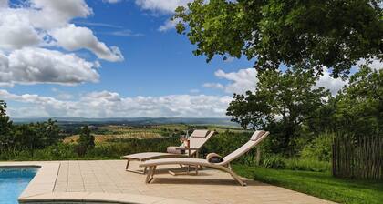 Le Mas Gascon - Charming 4* vacation rental with pool and view near Lectoure