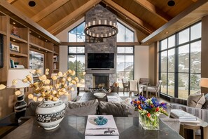 TV, fireplace - Spend Winter in Sun Valley! Mountain Home with Private Hot Tub and Fire Pit (Sun Valley)