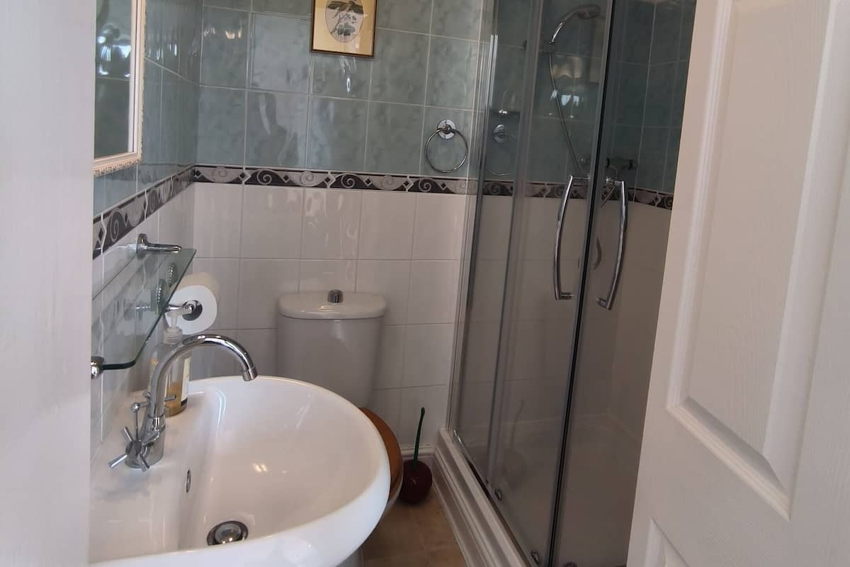 Habitación estándar doble, baño privado, vistas al jardín (3) | Baño | Artículos de higiene personal gratuitos, secador de pelo y toallas