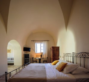 Two Bedroom Maisonette | Living area | 32-inch flat-screen TV with cable channels - Ikio Concept Santorini (Santorini)