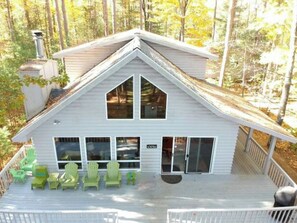 Exterior - Sandy Beach, Swim Raft, Fire Pit, AC - Perfect Family Lakehome! (Eagle River)