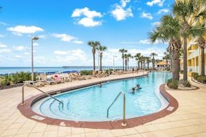 A heated pool
