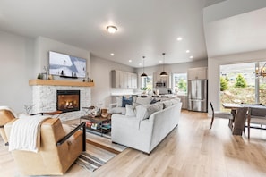 Smart TV, chimenea