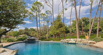 Your Rustic Retreat w Backyard Oasis, Pool, Patio