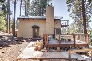 House (2 Bedrooms) | Front of property - Woodsy Lake Almanor Cabin w/ Community Perks! (Westwood)