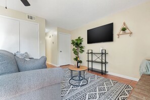 TV connectée, cheminée