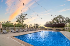 A heated pool
