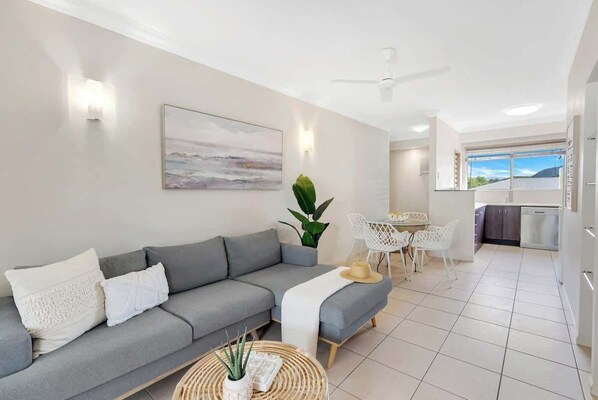 TV - Poolside at Whitfield Waters—Resort-style Retreat (Manoora)