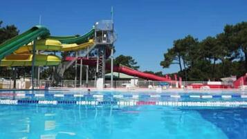 Piscine extérieure, piscine chauffée