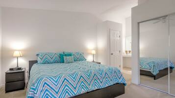 3 bilik tidur, seterika/papan seterika, cadar katil