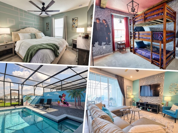 5 間臥室、熨斗/熨衣板、床單