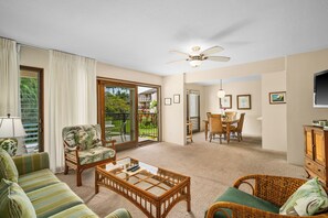 Una televisión, un reproductor de DVD