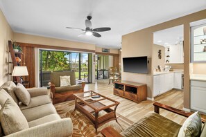 TV, DVD player - Poipu Kai Poipu Sands 216 - Two-bedroom Garden View condo on the island of Kaua' (Koloa)