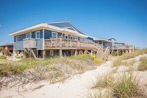 Exterior - Dreamy Days: Coastal Cottage with Awe-inspiring Oceanfront Setting (Oak Island)