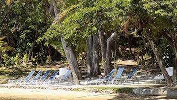 On the beach, white sand, scuba diving, snorkelling