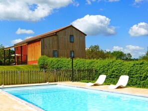 A heated pool - Maison Le Séchoir, private heated swimming pool, 10 people maximum (Florimont-Gaumier)