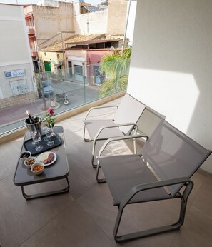 Deluxe-Apartment | Terrasse/Patio
