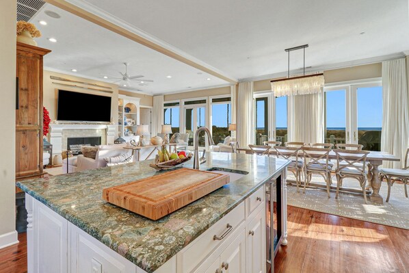 Interior - Luxury Oceanfront with Panoramic Views, Golf Cart Included 727 Sea Dragon (Fripp Island)