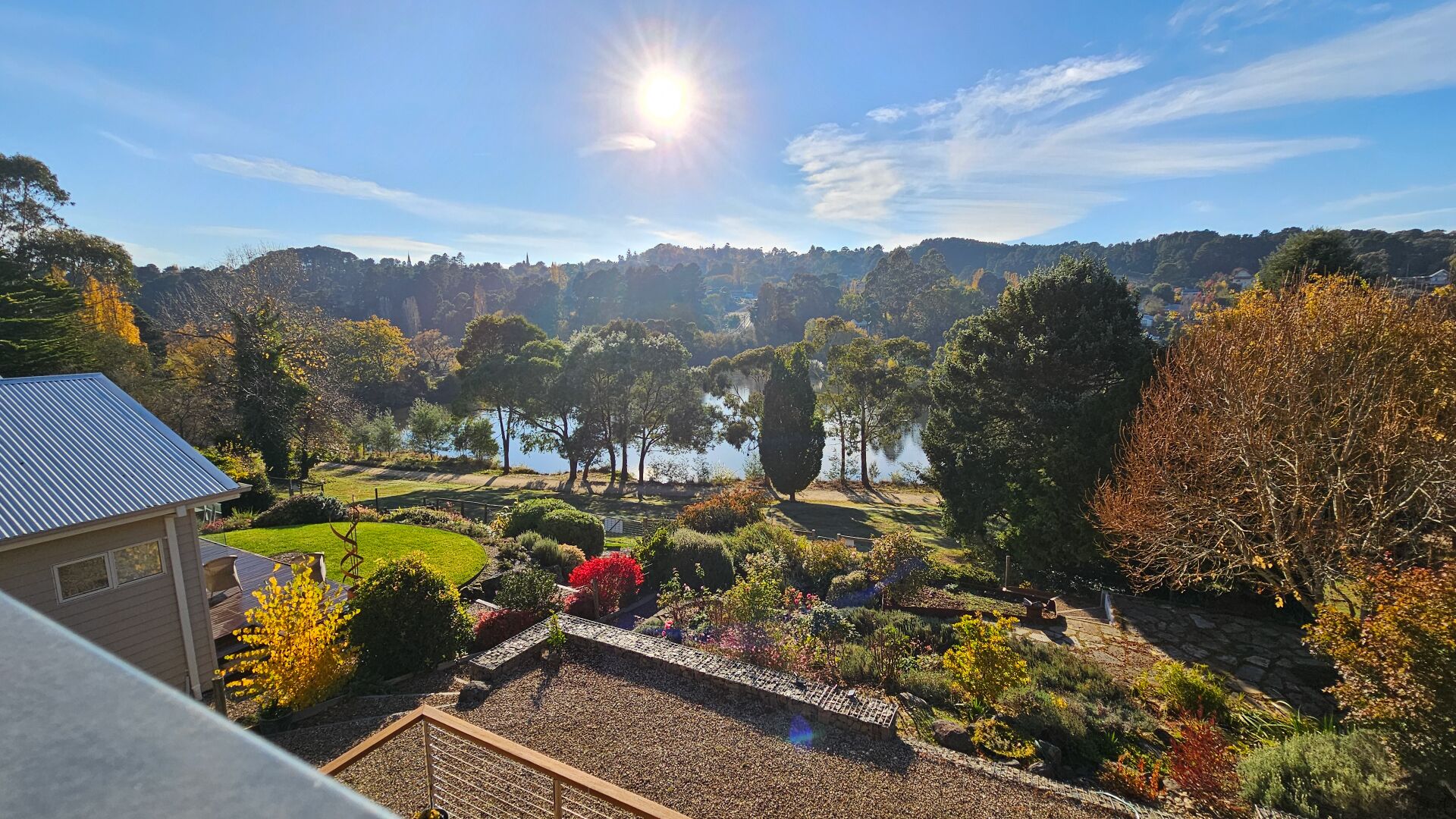 Uitzicht vanuit accommodatie