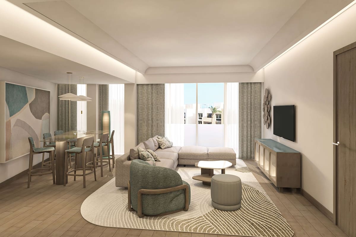 Mangroovy One Bedroom Suite Pool View | Living area