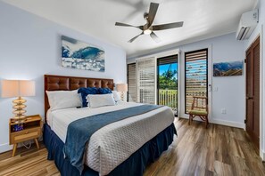 2 bedrooms, WiFi, bed sheets - KP212 Ocean View | AC•Pool•Gym | Two Lanais, Spectacular View w/ W/D and AC (Koloa)