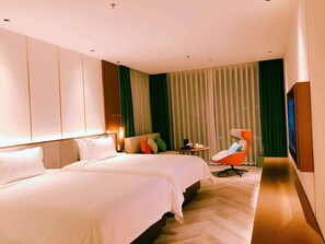 In-room safe, blackout curtains, soundproofing, free WiFi