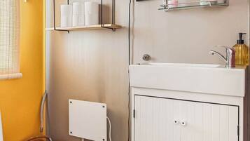 Dusch, hårtork och tvål