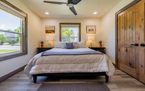 3 bedrooms, iron/ironing board, travel cot, WiFi