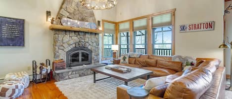 TV connectée, cheminée