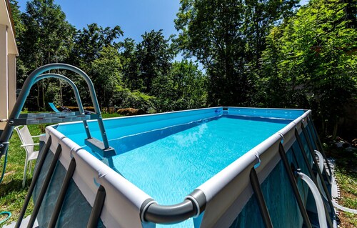 Lovely home in Zlobin with sauna