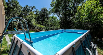 Lovely home in Zlobin with sauna