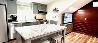 Modern Open Floor Plan Guest Apt with King