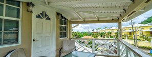 Panoramic Apartment, 1 Double Bed, Private Bathroom, Tower | Balcony view - Your quaint home just steps from beach (St. George's)