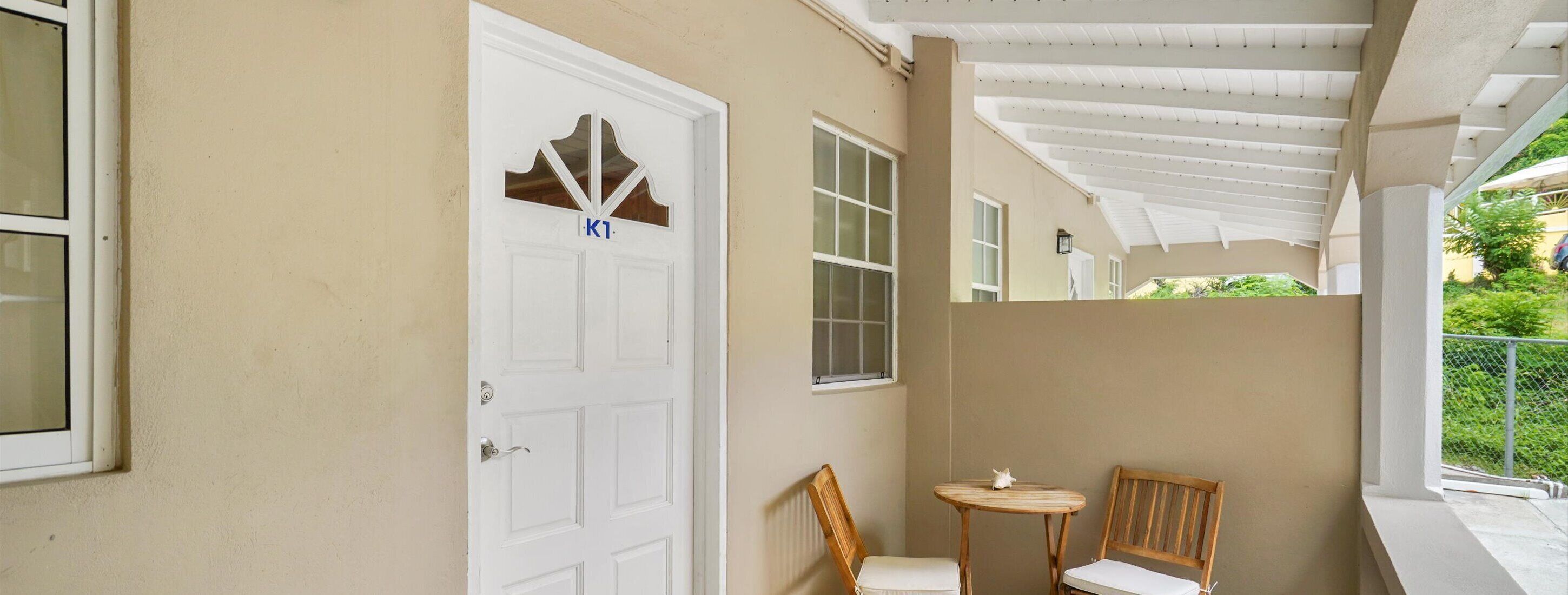 Economy Apartment, 1 Queen Bed, Private Bathroom, Ground Floor | Terrace/patio