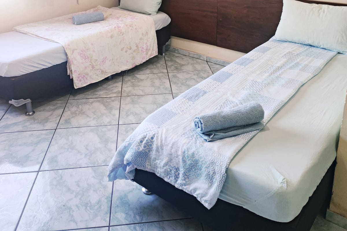 Blackout curtains, iron/ironing board, free WiFi