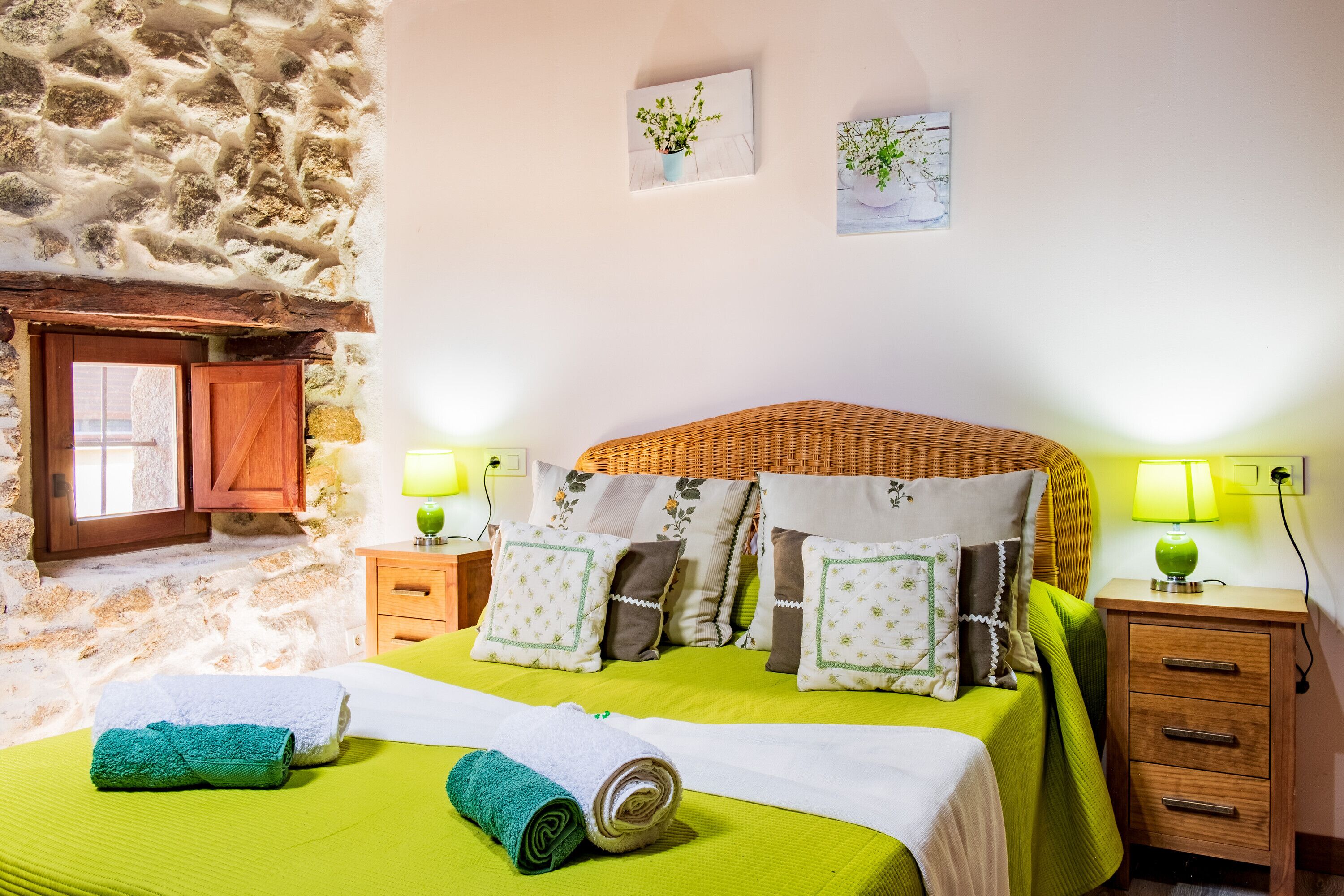 5 slaapkamers, beddengoed