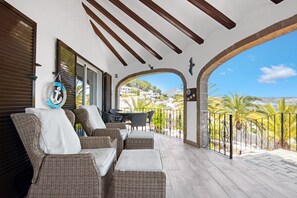 Terrace/patio - Villa 'Ayora' with Sea View, Wi-Fi and Air Conditioning (Jávea)
