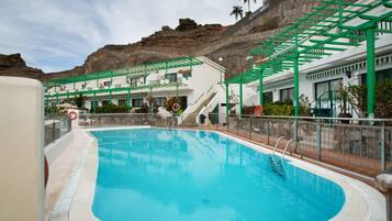 A heated pool