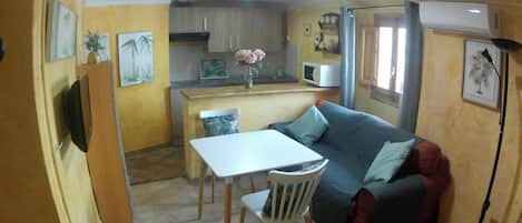TV, DVD player, stereo