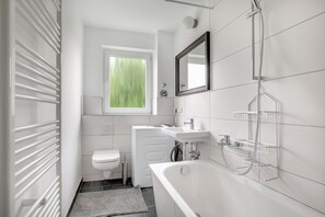 Hair dryer, towels