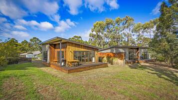 Cabane Confort, vue fleuve | Terrasse/Patio