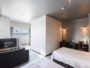 Deluxe Double Room, Non Smoking, City View | Desk, free WiFi, bed sheets - Rich Reson AWASE (Okinawa)